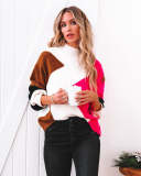 Wave Color Block Pullover Sweaters