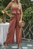 Solid Halter Crop Top & Pants 2PCS Set Unishe Wholesale