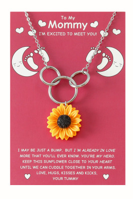 Sunflower Chain Necklace MOQ 3PCs