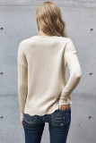 Wavy V-neck Sweater