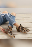 Side Zipper Short Heel Ankle Boots