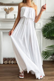Off Shoulder Sleeveless Solid Color Maxi Dress Unishe Wholesale
