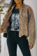 Plain Tassle Hem Corduroy Jacket Coat