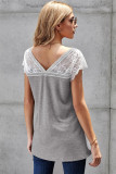 Gray Lace Knit Tank