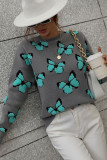 Butterfly Knit Pullover Sweaters