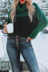 Turtle Neck Color Block Knit Sweaters