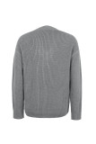 Plain Slope V Neck Pullover Sweaters
