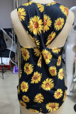 Sunflower Leopard Twisted Tank Top