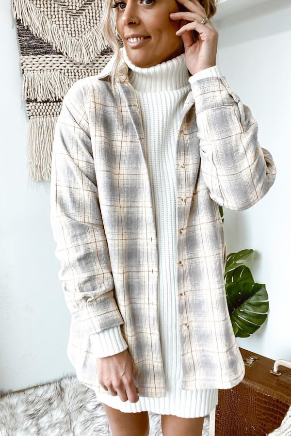 Sky Blue Long Sleeve Tartan Shirt