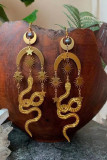 Alloy Sun Moon and Snake Earrings MOQ 5pcs