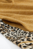 Leopard Patchwork Pullover Hoodie