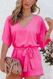 Blank Short Sleeve Short Jumpsuit Unishe Wholesale