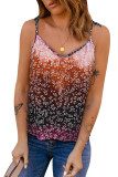 Multicolor Floral Print Spaghetti Straps Tank Top