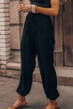 Casual Drawstring High Waist Pockets Joggers