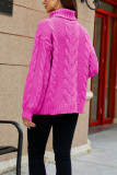 Turtleneck Cable Knitting Sweater