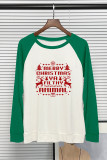 Merry Christmas Ya Filthy Animal Printed Long Sleeve Top Women UNISHE Wholesale