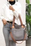 Zipper Closure Pockets Canvas Crossbody Bag MOQ 3pcs