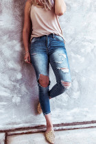 Ripped High Waist Pencil Jeans Unishe Wholesale