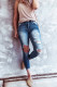 Ripped High Waist Pencil Jeans Unishe Wholesale