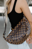 Unishe Wholesale Plaid Print Adjustable Crossbody Waist Bag