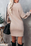 Turtleneck Knitting Sweater Dress
