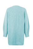 Criss Cross Ribbon Knit Sweater Dress