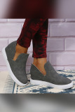 Plain PU Side Cut Ankle Boots