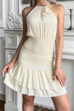 Blank Halter Sleeveless Mini Dress Unishe Wholesale