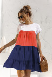 Color Block Boho Dress