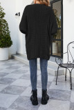 Cable Knit Front Open Cardigan
