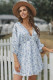 Sky Blue Ruffle Tiered Babydoll Style Mini Dress
