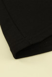 Black Aztec Print Color Block Hoodie