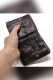 Men's Tan Leather Purse Retro Wallet Unishe Wholesale