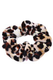 Leopard Print Velvet Scrunchie Hairbands MOQ 5pcs
