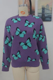 Butterfly Knit Pullover Sweaters