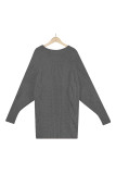 Cable Knit Front Open Cardigan
