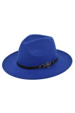 Flat Brim Woolen Jazz Hat with Belt Unishe Wholesale MOQ 3PCS