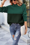 Turtle Neck Color Block Knit Sweaters