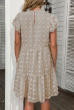 Swiss Dot Ruffle Patchwork Dress Unishe Wholesale