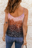 Multicolor Floral Print Spaghetti Straps Tank Top