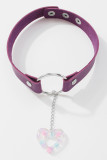 Circle Buckled Chocker Necklace MOQ 5pcs