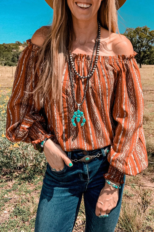 The Griffin Off The Shoulder Top