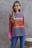 Western Tribal Print Patchwork Long Sleeves Top