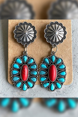 Bohemian Turquoise Earrings MOQ 5pcs
