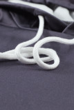 Dip-Dye Colorblock Drawstring Hoodie with Pockets
