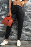 Black Breezy Leopard Joggers