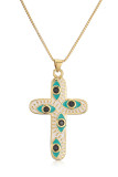 Eyes Cross Chain Necklace MOQ 5PCs