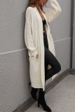 Plain Long Length Open Sweater Cardigans