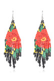 Boho Colorful Floral Tassels Earrings Unishe Wholesale MOQ 5pcs