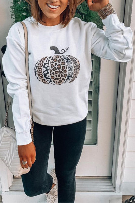 Animal Print Halloween Pumpkin Sweatshirt